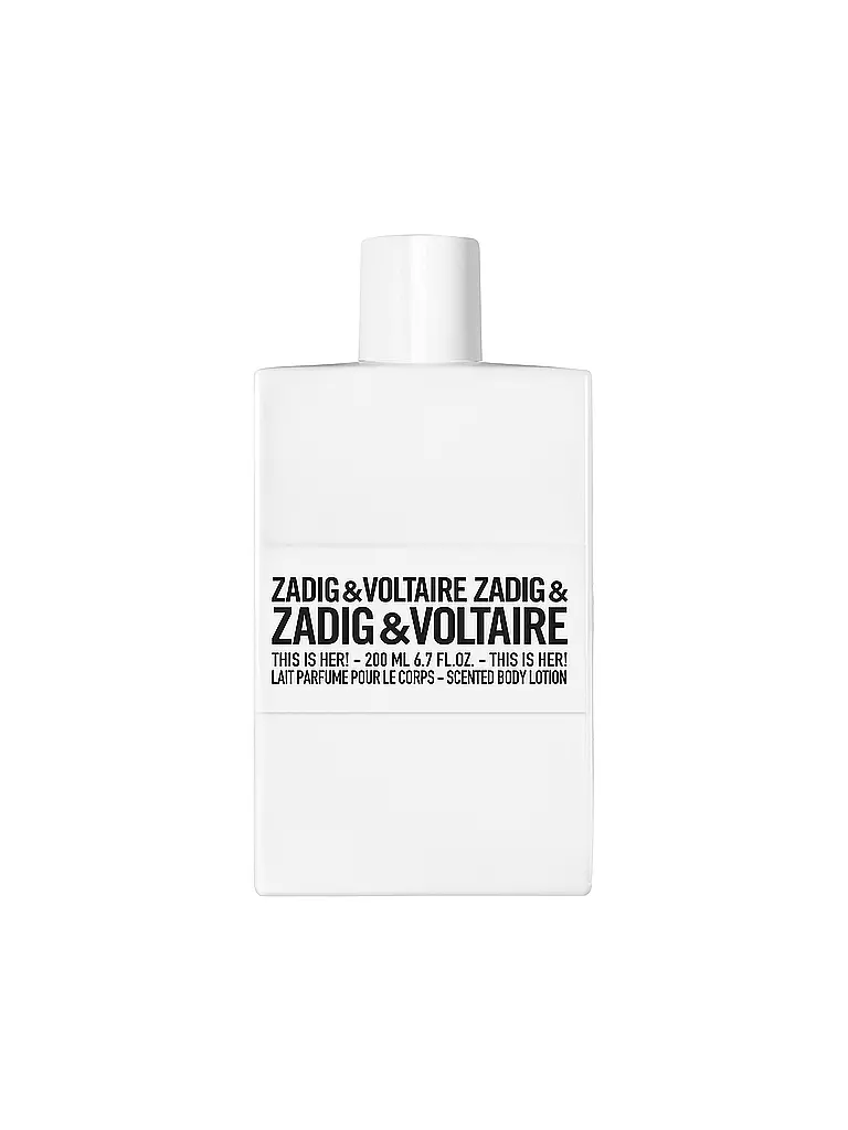 ZADIG & VOLTAIRE | This is Her! Body Lotion 200ml | keine Farbe