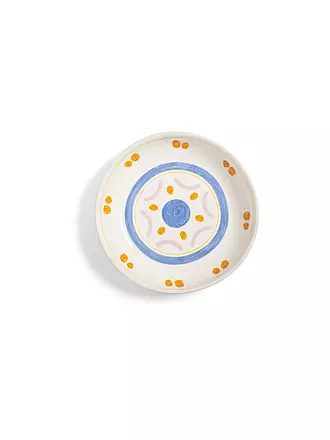 &K AMSTERDAM | Salatschüssel gross 30cm BOAVISTA Blau | rosa