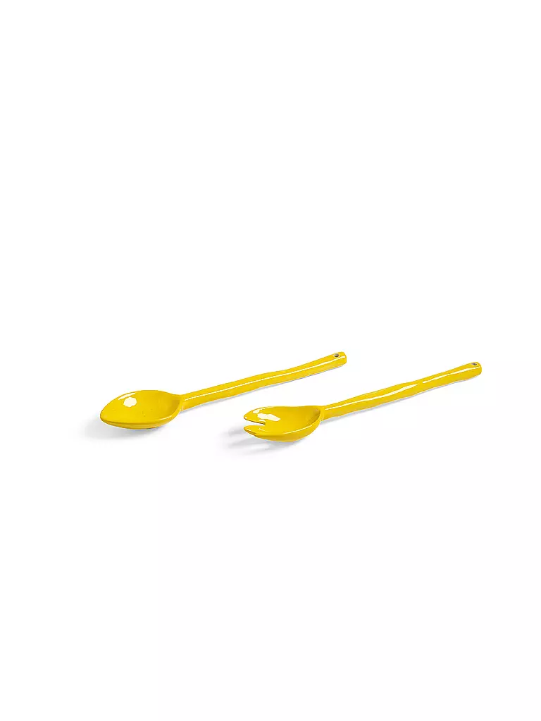 &K AMSTERDAM | Salatbesteck 27,5cm BOAVISTA Gelb | orange