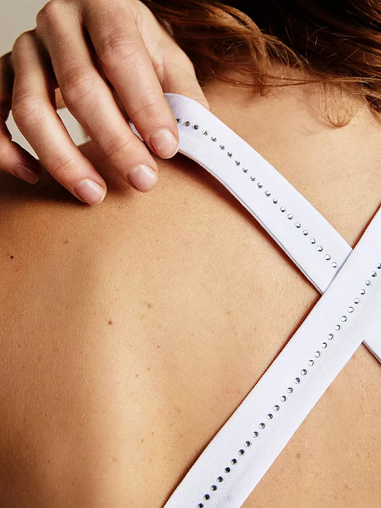 10 DAYS | Top Wrapper Strass | weiss