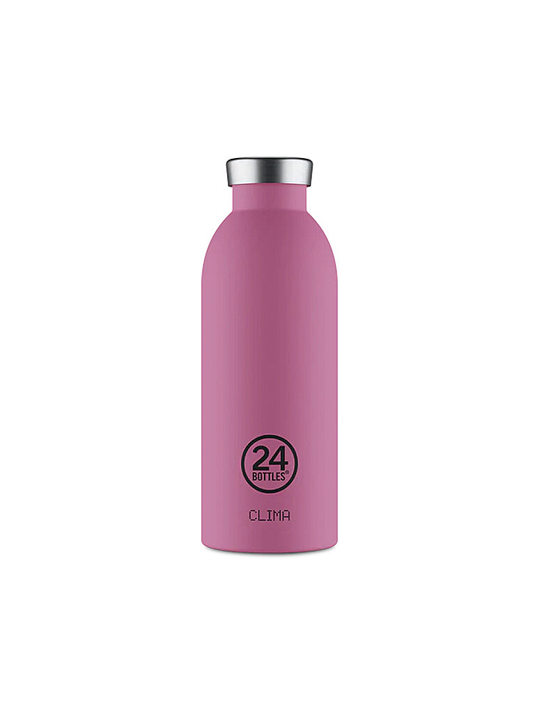 24BOTTLES Clima - Trinkflasche 500ml, Thermosflasche 24h Cold und 12h Hot, Wasserflasche 100% Versiegeltem Deckel, Umweltfreundliche Trinkflasche Edelstahl, Trinkflasche Sport, Mauve