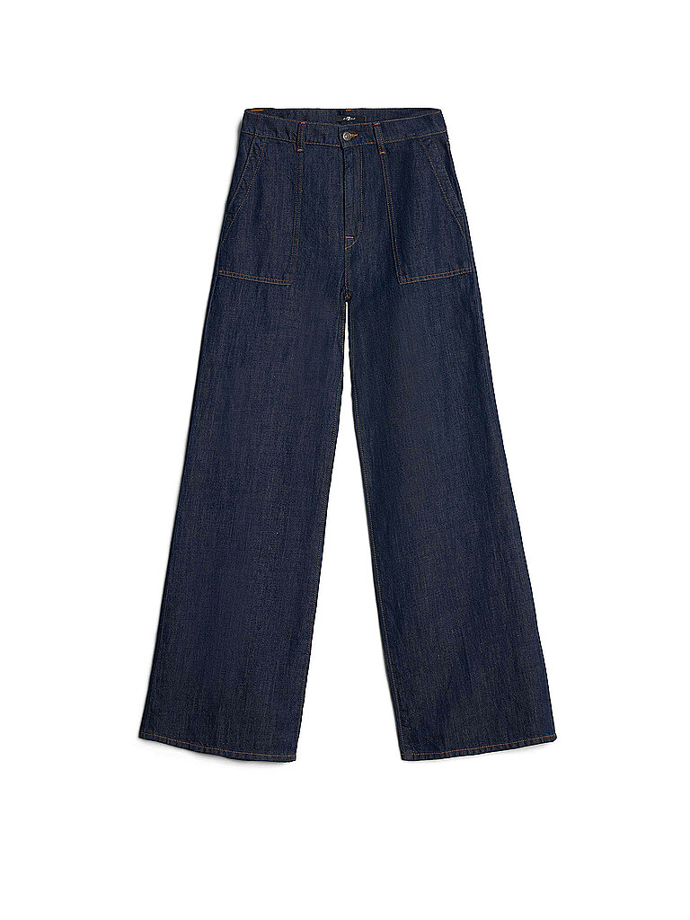 7 FOR ALL MANKIND Jeans Wide Leg LOTTA dunkelblau | 26