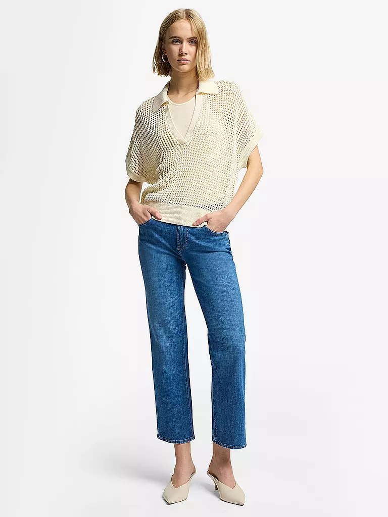 7 FOR ALL MANKIND | Jeans Straight Fit 7/8 CALIE | blau