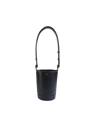 A.P.C. | Ledertasche - Bucket Bag Ambre | schwarz