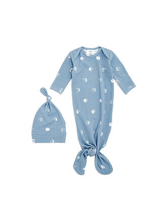ADEN + ANAIS | Baby  Set Schlafoverall mit Mütze SNUGGLE KNIT™ | blau