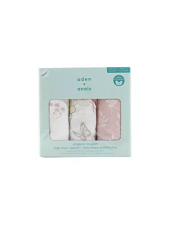 ADEN + ANAIS | Mulltuch 3er Pkg EARTHLY | weiss