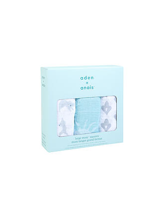 ADEN + ANAIS | Mulltuch 3er Pkg Musy Rising Star | weiss