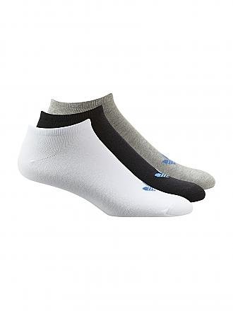 ADIDAS |  Socken 3er Pkg white black gre | schwarz