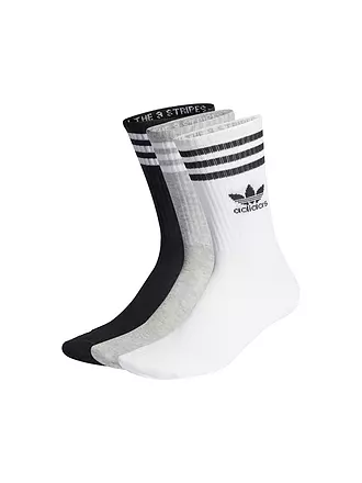 ADIDAS | Socken 3er Pkg white / m grey | schwarz