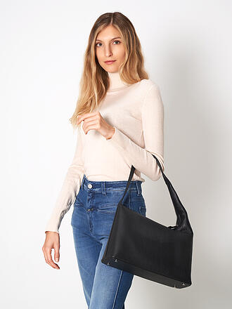 AESTHER EKME | Ledertasche - Hobo SOFT LUNE | schwarz