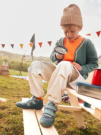 AFFENZAHN | Kinder Barfußschuhe -  Übergangsschuhe HAPPY TIGER | hellgrün