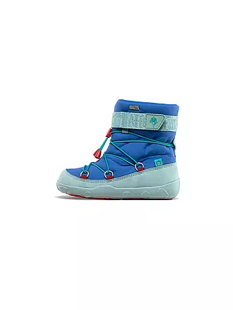 AFFENZAHN | Kinder Barfußschuhe -  Stiefel SNOWY ELEFANT | blau