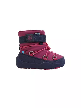 AFFENZAHN | Kinder Barfußschuhe - Stiefel SNOWY Flamingo | pink