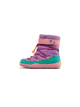 AFFENZAHN | Kinder Barfußschuhe - Stiefel SNOWY Flamingo | pink