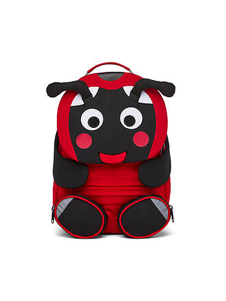 AFFENZAHN | Kinder Rucksack Große Freunde Marienkäfer | rot
