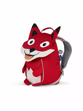 AFFENZAHN | Kinder Rucksack Kleine Freunde - Eule | rot