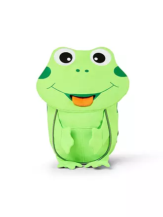 AFFENZAHN | Kinder Rucksack Kleine Freunde Neon - Frosch | grün