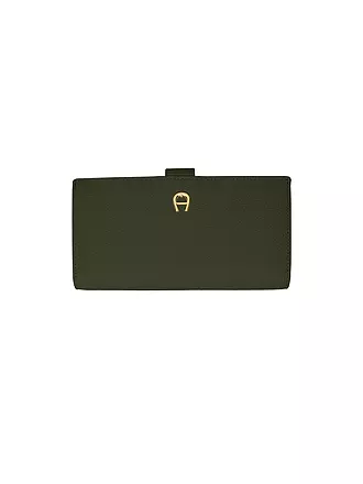 AIGNER | Ledergeldbörse ZITA | olive