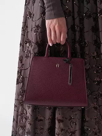 AIGNER | Ledertasche - Henkeltasche Cybill XSmall | dunkelrot