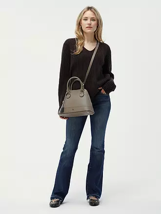 AIGNER | Ledertasche - Henkeltasche DELIA Medium | grau