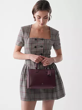 AIGNER | Ledertasche - Henkeltasche DELIA Small | dunkelrot