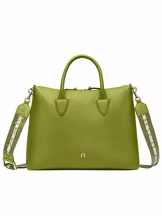 AIGNER | Ledertasche - Henkeltasche ZITA Medium | grün