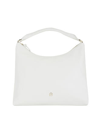 AIGNER | Ledertasche - Hobo Bag ZITA Medium | weiss