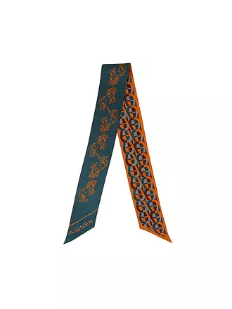 AIGNER | Seidentuch BANDANA | petrol