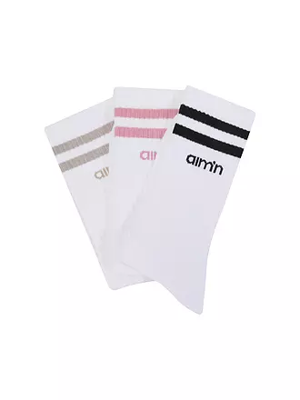 AIMN | Socken 3er Pkg. Desert Rose | weiss