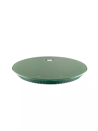 ALESSI | Digitale Küchenwaage Plisse Thermoplastisches Harz / Schwarz | dunkelgrün