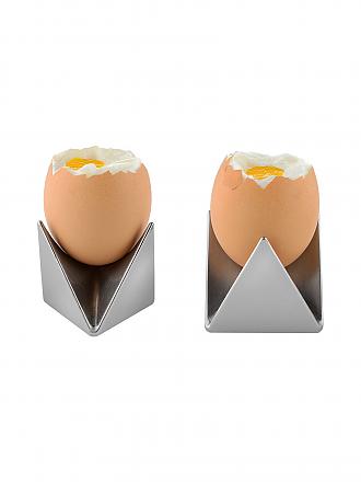 ALESSI | Eierbecher 2-er Roost  4,5cm | silber
