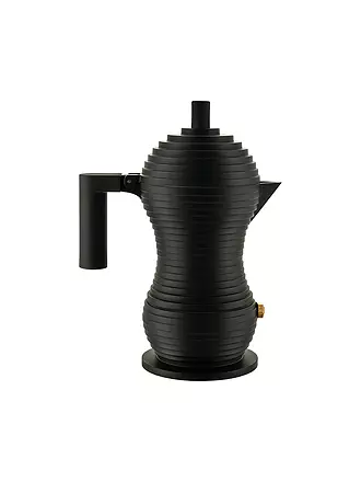 ALESSI | Espressomaschine Pulcina Black Alu/Schwarz 1 Tasse | 