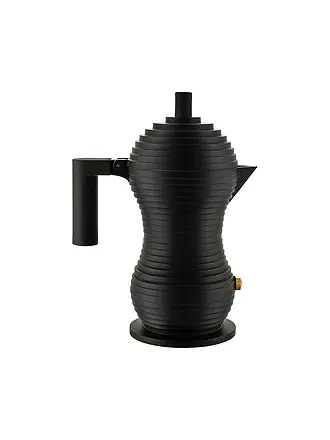 ALESSI | Espressomaschine Pulcina Black Alu/Schwarz 1 Tasse | schwarz