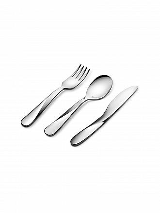 ALESSI | Kinder Geschirrset 3tlg Giro Kids Collection | silber