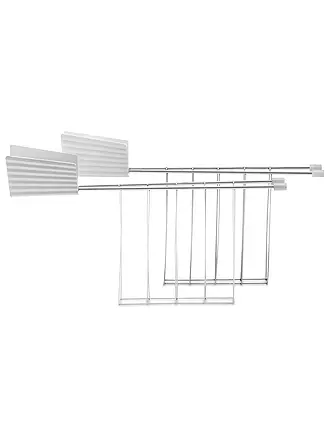 ALESSI | Sandwichzange Plisse 2er Grau MDL08 RACK G | weiss