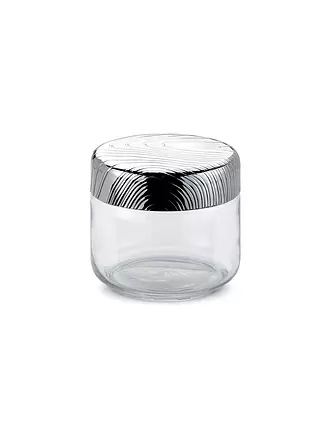 ALESSI | Vorratsdose Veneer 0,5l Glas/Edelstahl | transparent