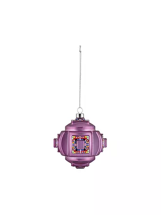 ALESSI | Weihnachtsschmuck  FRACTAL 8,5cm Beere/Dek. | petrol