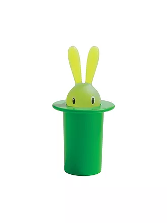 ALESSI | Zahnstocherbehälter Magic Bunny 7,5cm Grün | schwarz