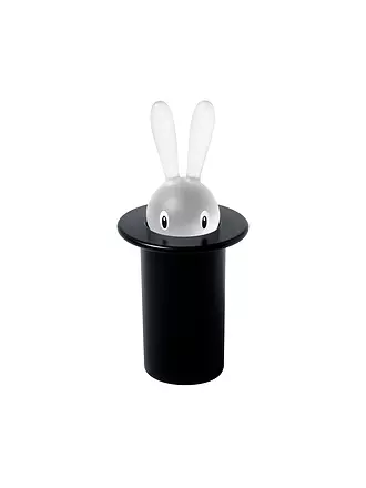ALESSI | Zahnstocherbehälter Magic Bunny 7,5cm Schwarz | grün