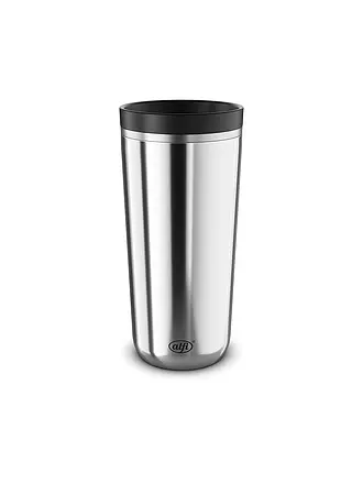 ALFI | Coffee to go-Becher 0,38l MUG PRO Matt Schwarz | silber