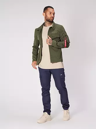 ALPHA INDUSTRIES | Hemd Overshirt | olive