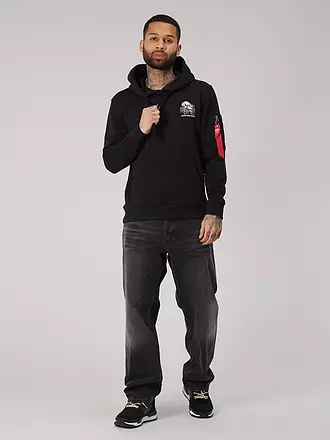 ALPHA INDUSTRIES | Kapuzensweater - Hoodie | schwarz