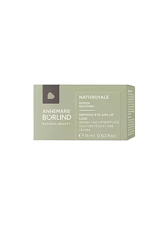 ANNEMARIE BÖRLIND | Augencreme - NATUROYALE Defining Eye and Lip Care 15ml | keine Farbe
