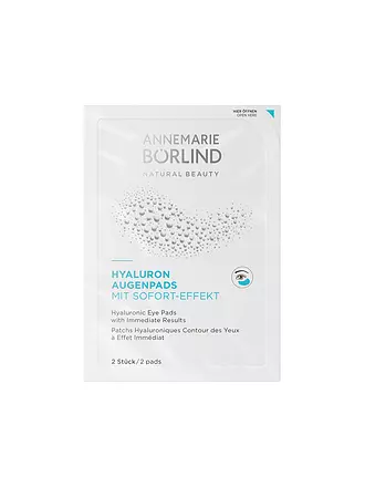 ANNEMARIE BÖRLIND | HYALURON AUGENPADS mit Sofort-Effekt 6 Stück | keine Farbe