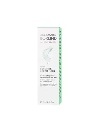 ANNEMARIE BÖRLIND | SENSITIVE CREAM MASK 75ml | keine Farbe