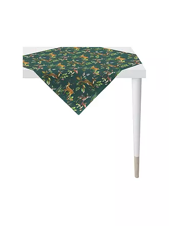 APELT | Mitteldecke CHALET 88x88cm Weiss | dunkelgrün