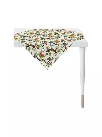 APELT | Mitteldecke CHALET 88x88cm Weiss | dunkelgrün