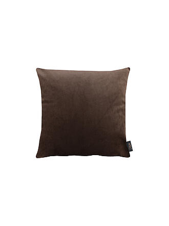 APELT | Samt Kissenhülle 46x46cm Arte Uni Softstyle Braun | braun