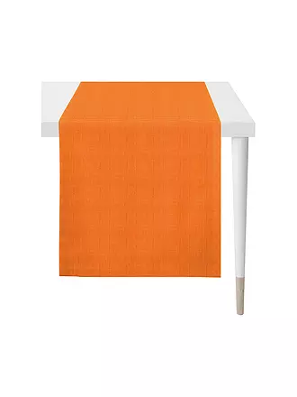 APELT | Tischläufer Uni ARIZONA 44x140cm Mint | orange