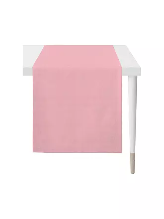 APELT | Tischläufer Uni ARIZONA 44x140cm Pink | rosa